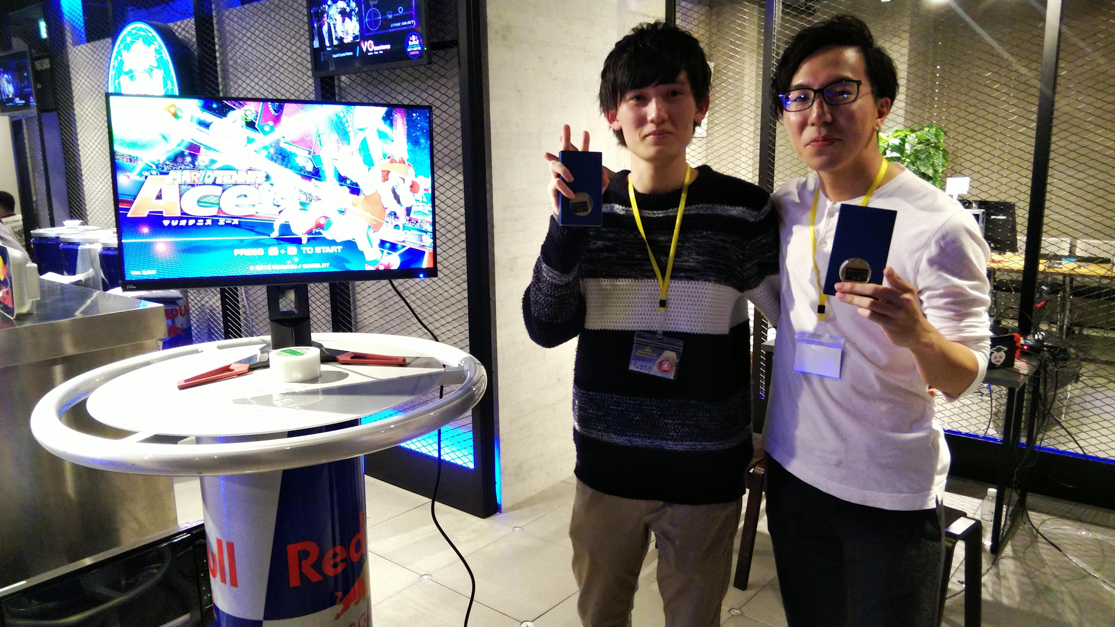 優勝者のちょろすけ(左)＆まーくんAce(右)ペア